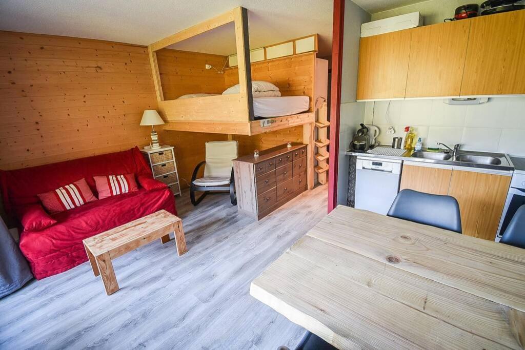 Le Relai S31 - Grand Et Lumineux Studio Avec Coin Montagne 4-6 Pers, Tout Equipe, Avec Wifi, A 30M Des Pistes Avec Un Grand Balcon, Draps Non Compris Saint-Jean-d'Aulps Luaran gambar