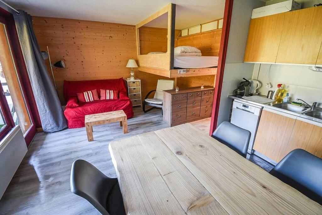 Le Relai S31 - Grand Et Lumineux Studio Avec Coin Montagne 4-6 Pers, Tout Equipe, Avec Wifi, A 30M Des Pistes Avec Un Grand Balcon, Draps Non Compris Saint-Jean-d'Aulps Luaran gambar