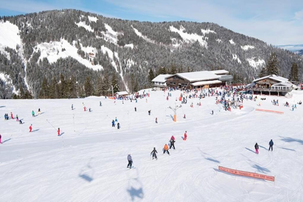 Le Relai S31 - Grand Et Lumineux Studio Avec Coin Montagne 4-6 Pers, Tout Equipe, Avec Wifi, A 30M Des Pistes Avec Un Grand Balcon, Draps Non Compris Saint-Jean-d'Aulps Luaran gambar