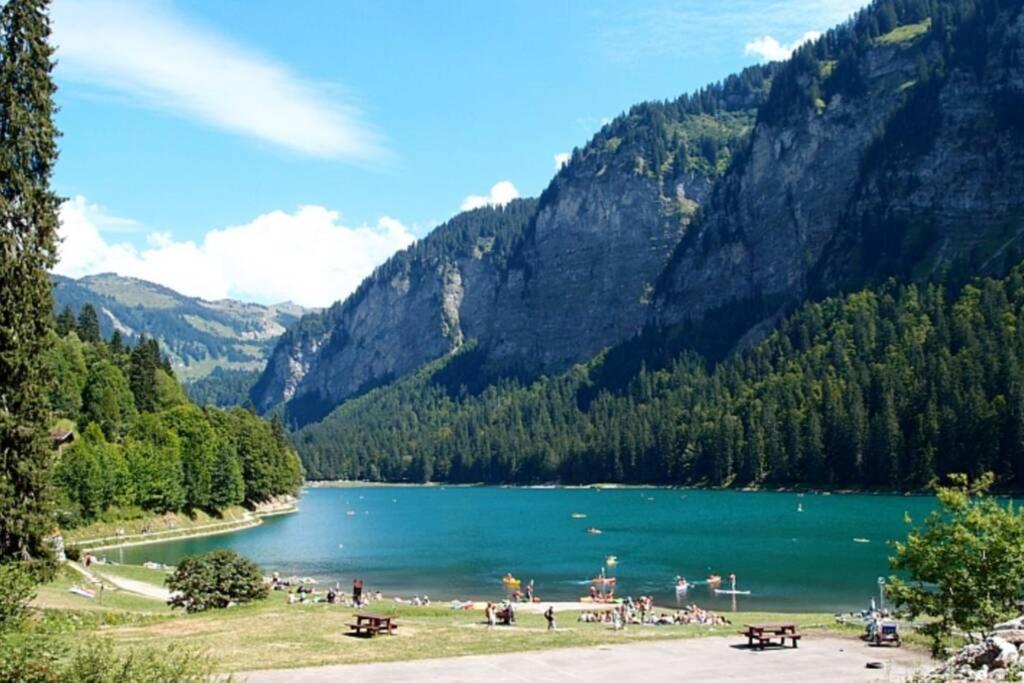 Le Relai S31 - Grand Et Lumineux Studio Avec Coin Montagne 4-6 Pers, Tout Equipe, Avec Wifi, A 30M Des Pistes Avec Un Grand Balcon, Draps Non Compris Saint-Jean-d'Aulps Luaran gambar