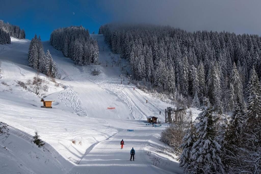 Le Relai S31 - Grand Et Lumineux Studio Avec Coin Montagne 4-6 Pers, Tout Equipe, Avec Wifi, A 30M Des Pistes Avec Un Grand Balcon, Draps Non Compris Saint-Jean-d'Aulps Luaran gambar